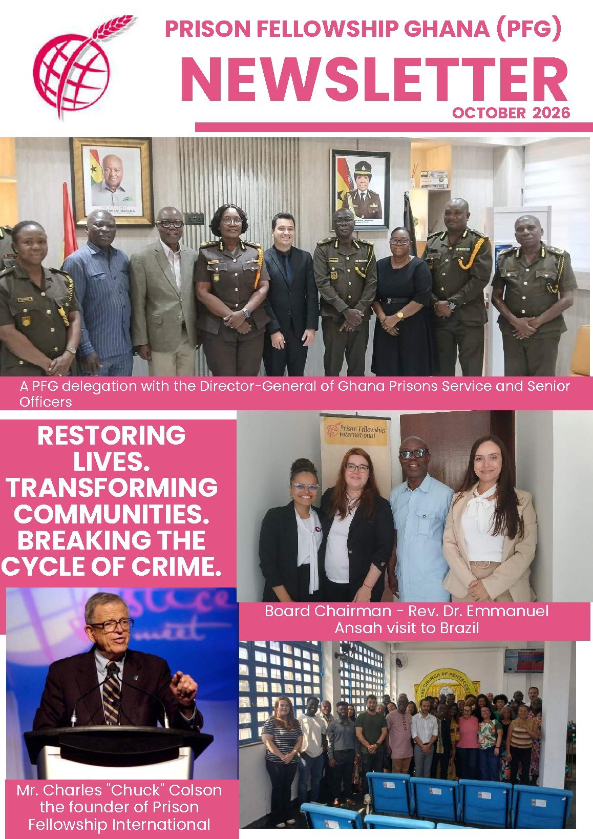 PFG Newsletter cover